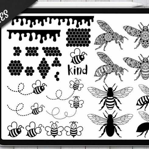 Bee Stamps Brushes for Procreate.cover image.