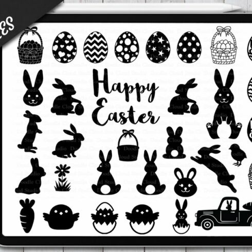 Easter Brushes Stamp for Procreate.cover image.