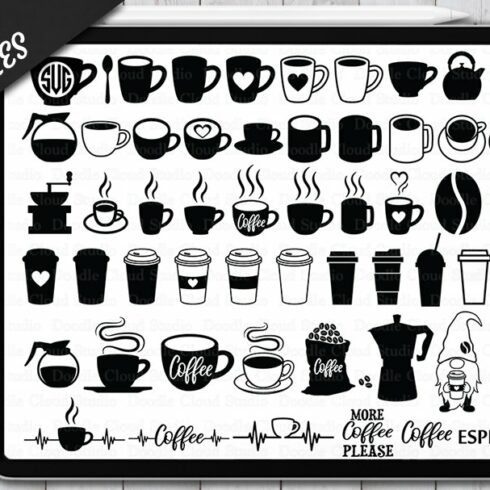 Coffee Stamps Brushes for Procreate.cover image.