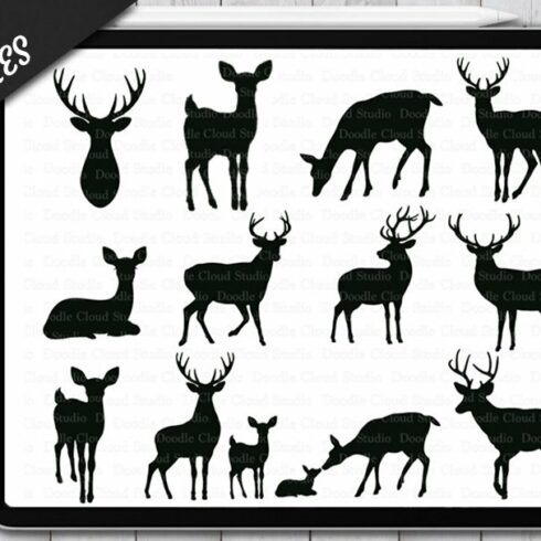 Procreate Stamp Brush Deer.cover image.