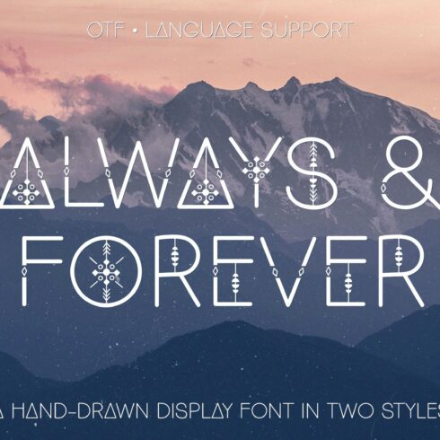 Always and Forever Font cover image.