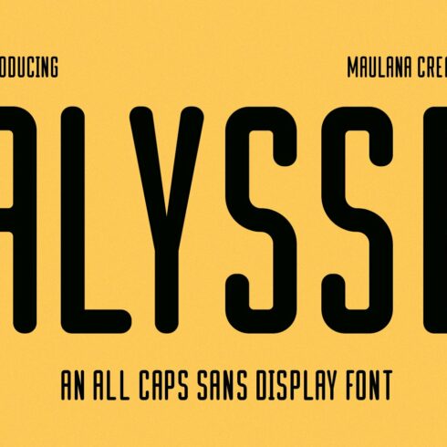 Alysse Sans Display Font cover image.
