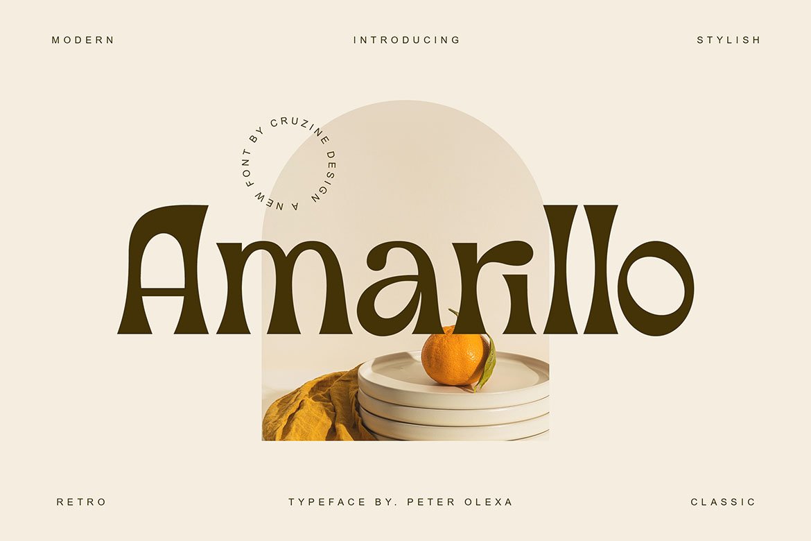 Amarillo - Modern Sans Font cover image.