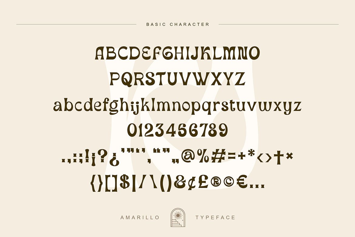 amarillo sans font cruzine 06 589