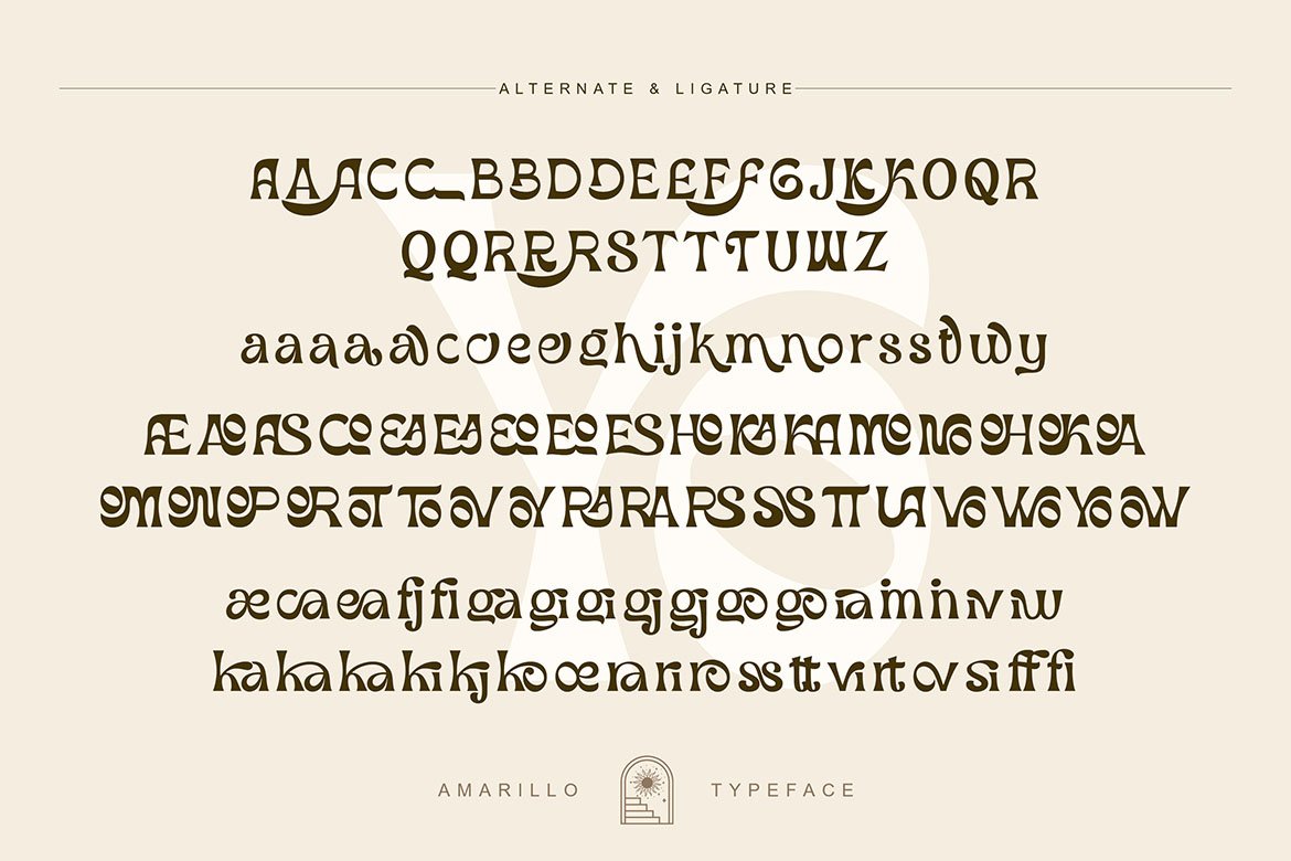 amarillo sans font cruzine 07 380