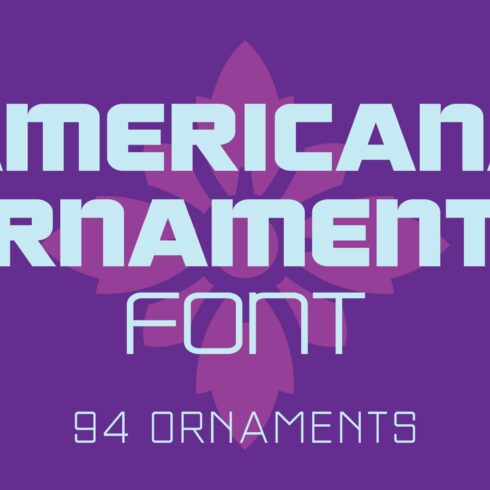 Americana Ornaments Font cover image.