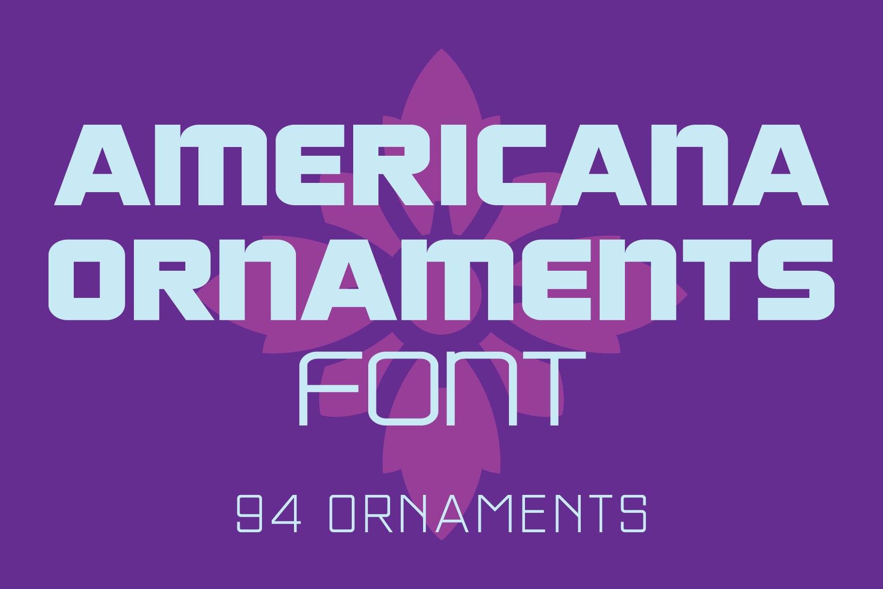 Americana Ornaments Font cover image.