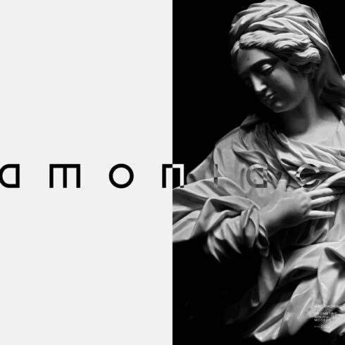 MBF Amoniac - future geometric font cover image.