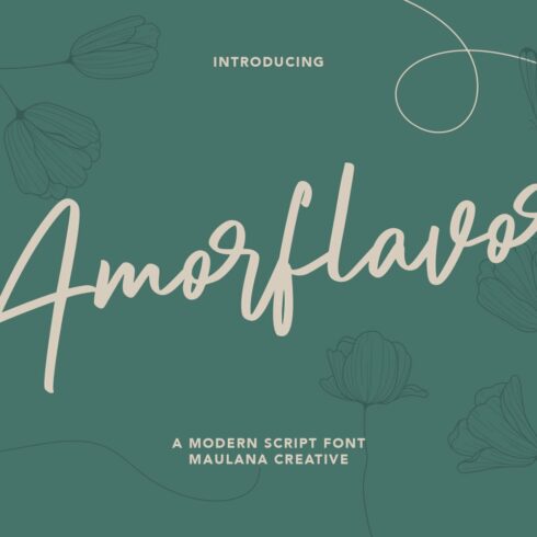 Amorflavor Script Font cover image.