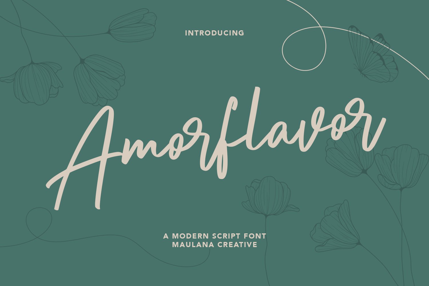 Amorflavor Script Font cover image.