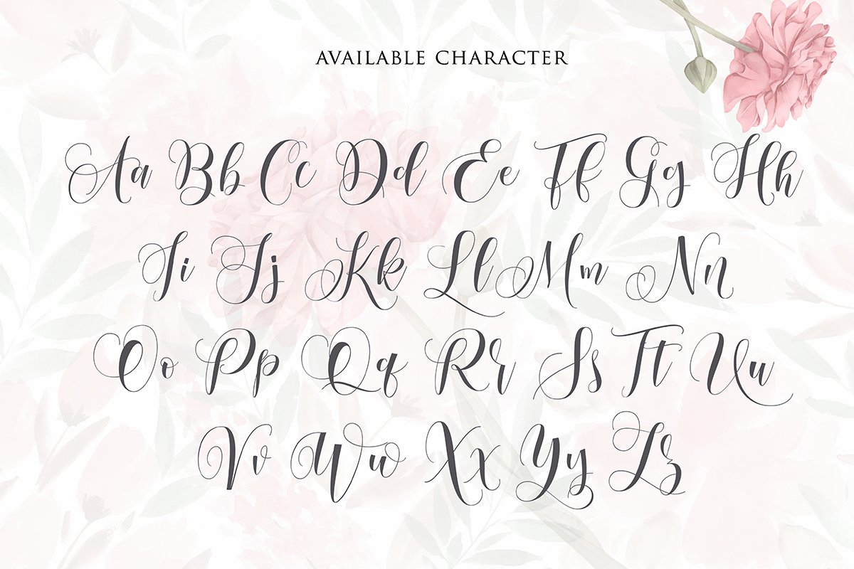 amoselia script fonts 10 568