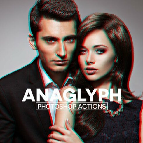 Anaglyph 3D Photoshop Actionscover image.
