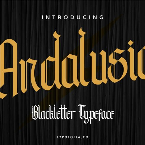 Andalusia - The Blackletter Typeface cover image.