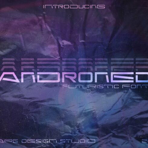 Androned – Futuristic Font cover image.