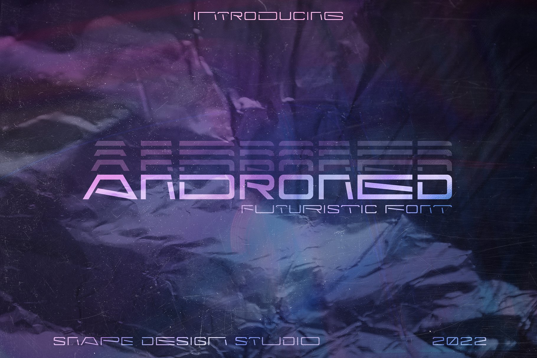 Androned – Futuristic Font cover image.