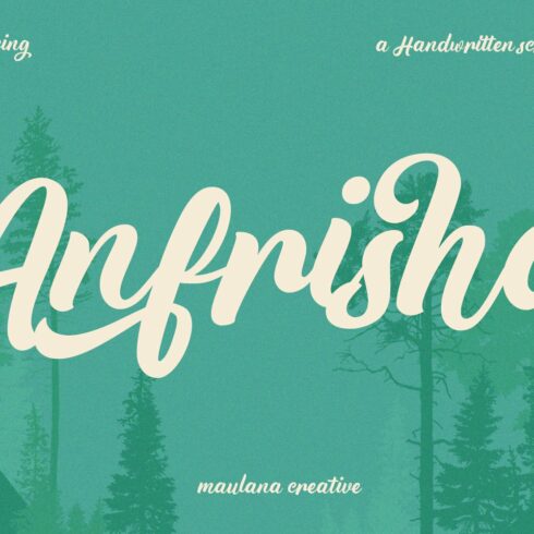 Anfrisha Script Font cover image.