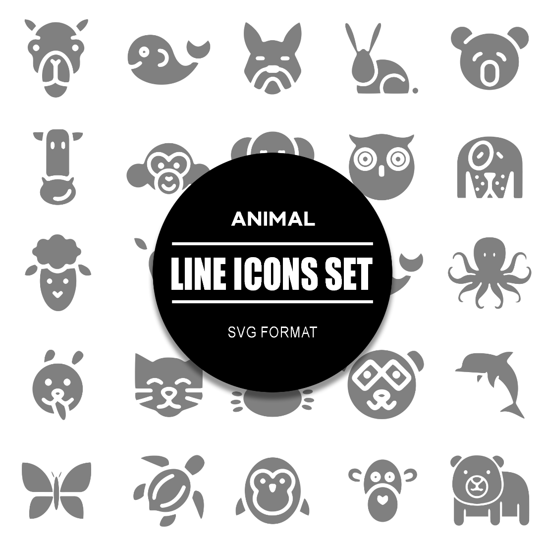 Animal Icon Set cover image.