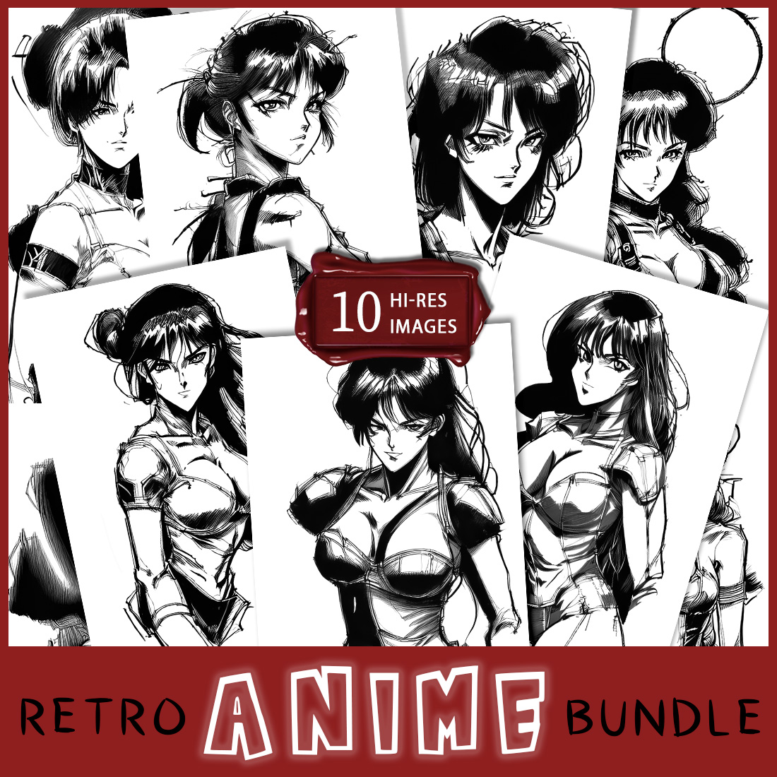 10 Retro Anime Female Characters cover image.