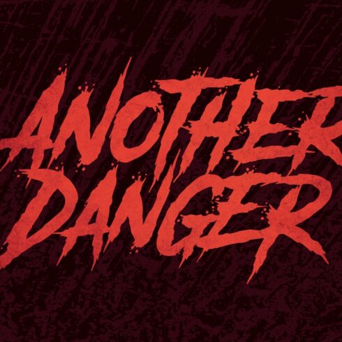 Another Danger - Horror Font cover image.