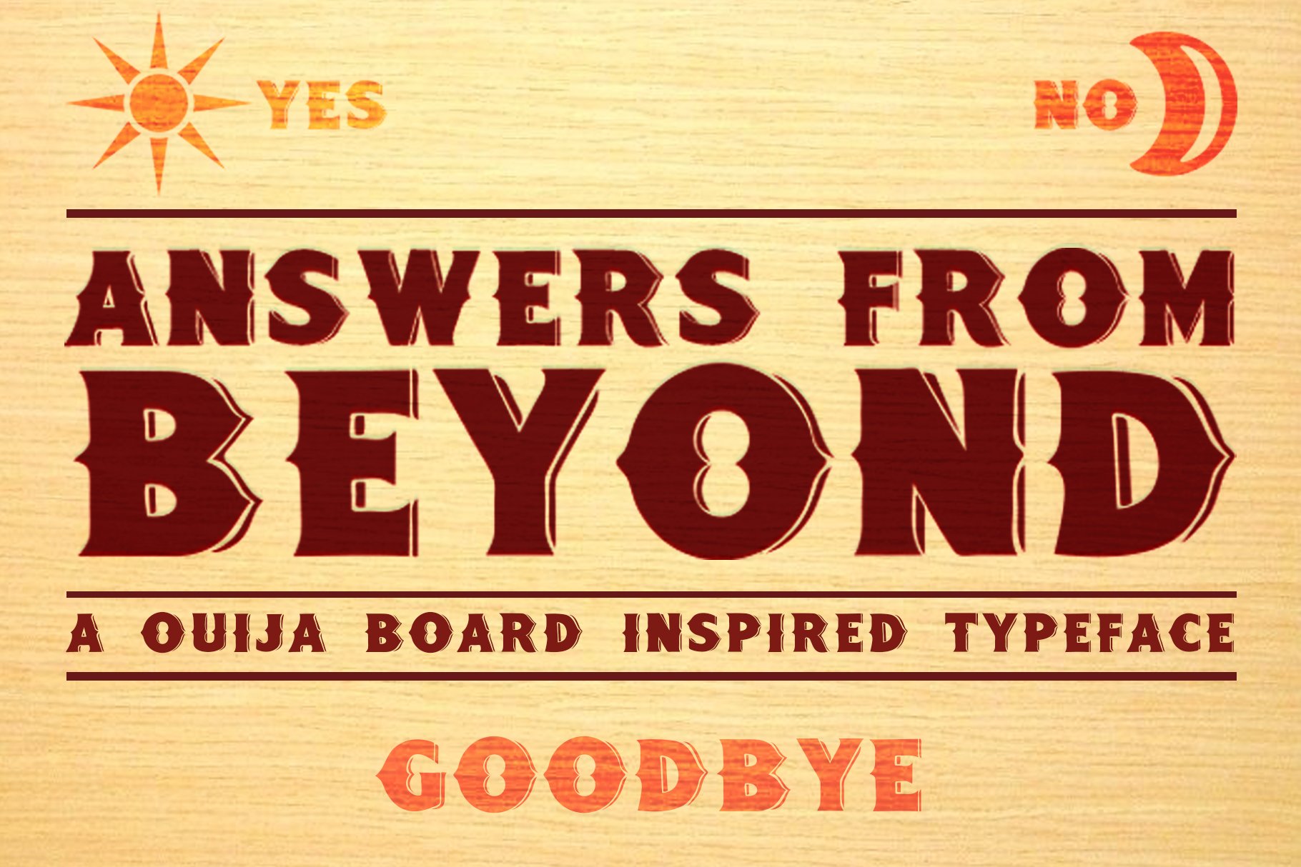Answers From Beyond - Typeface cover image.