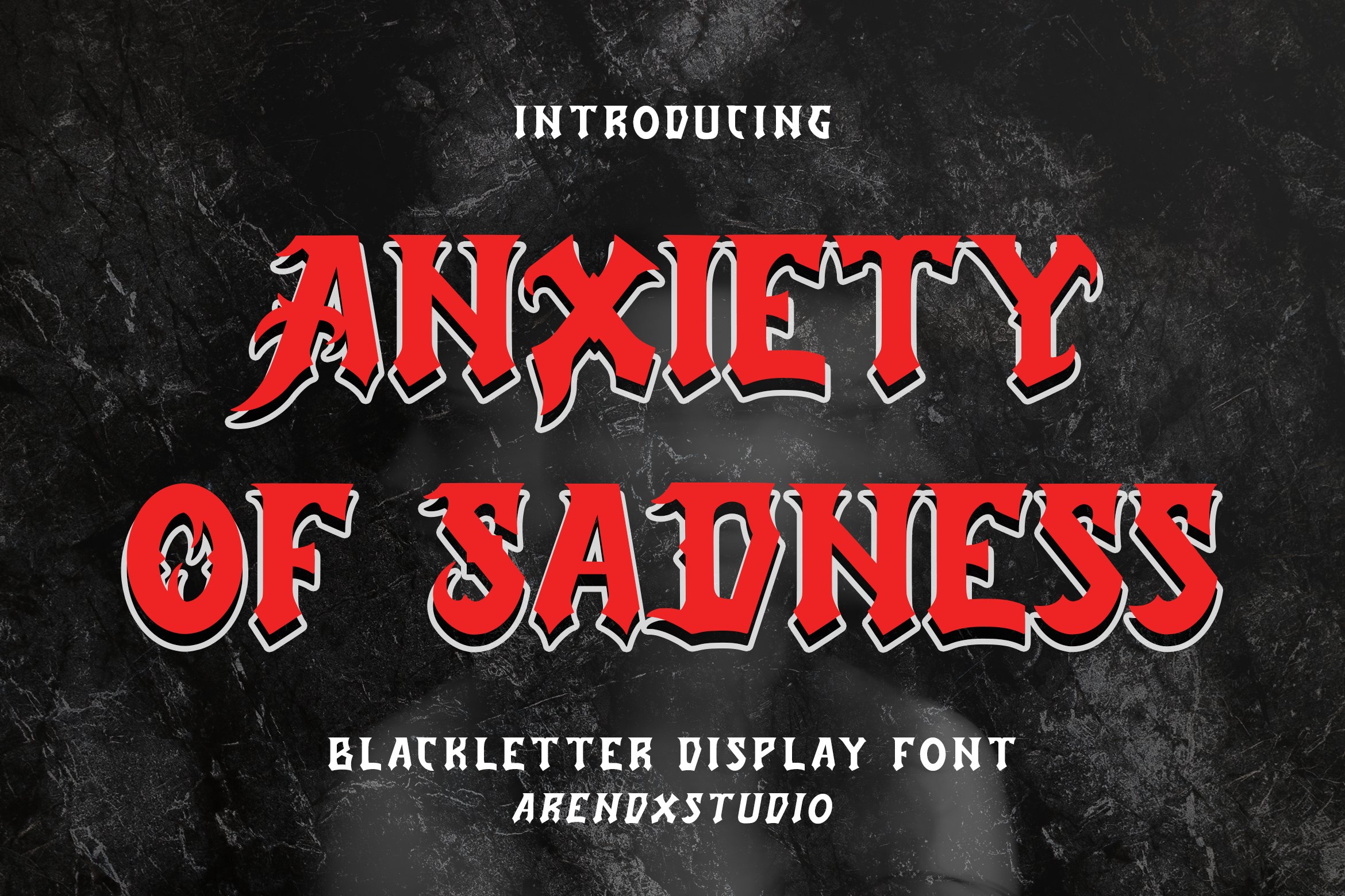 Anxiety Of Sadness - Blackletter cover image.