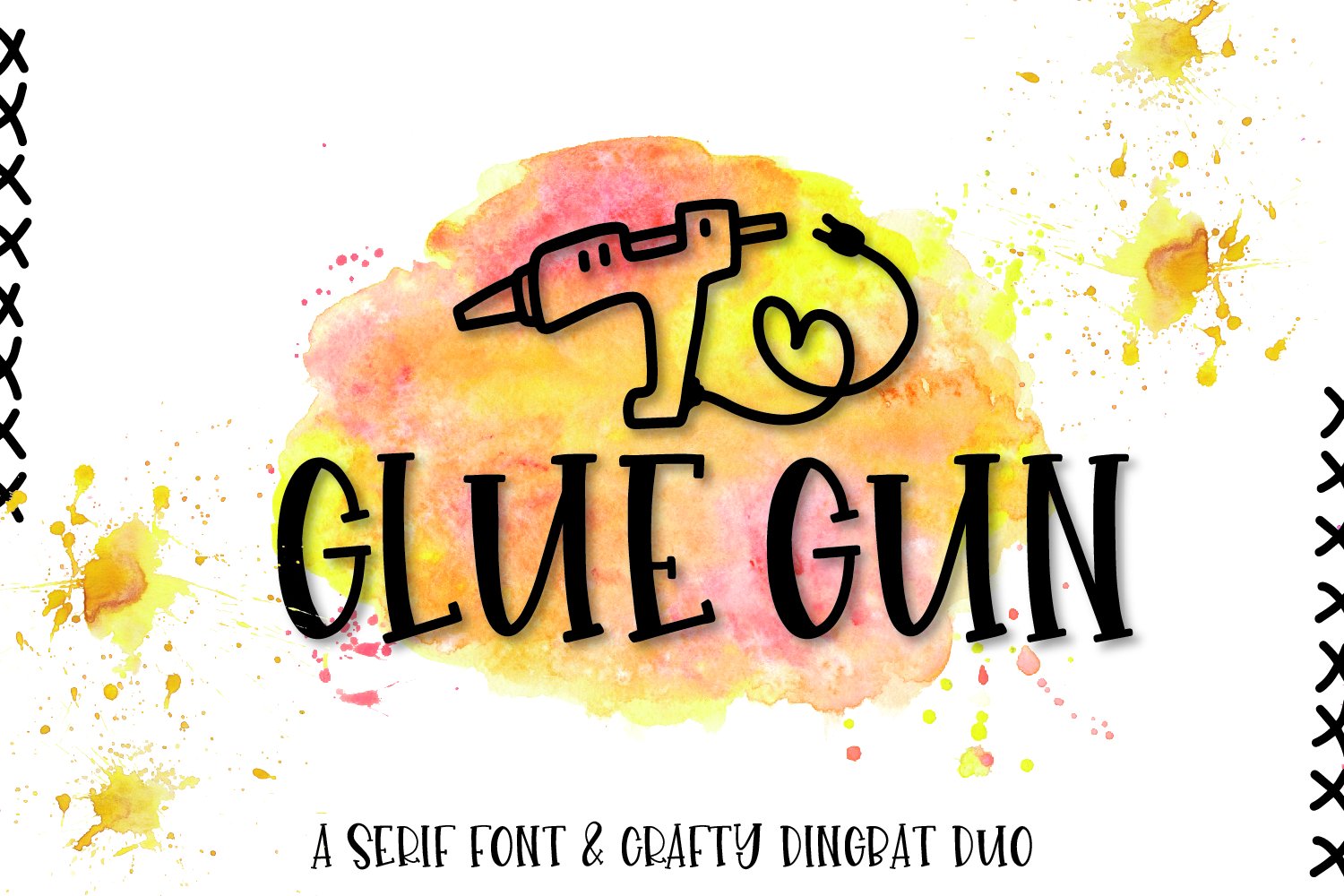 Glue Gun - A Font & Dingbat Duo cover image.