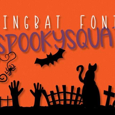 SpookySquad - Halloween Dingbat Font cover image.