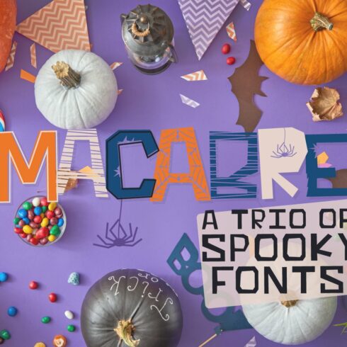 Macabre - A Spooky Font Trio cover image.