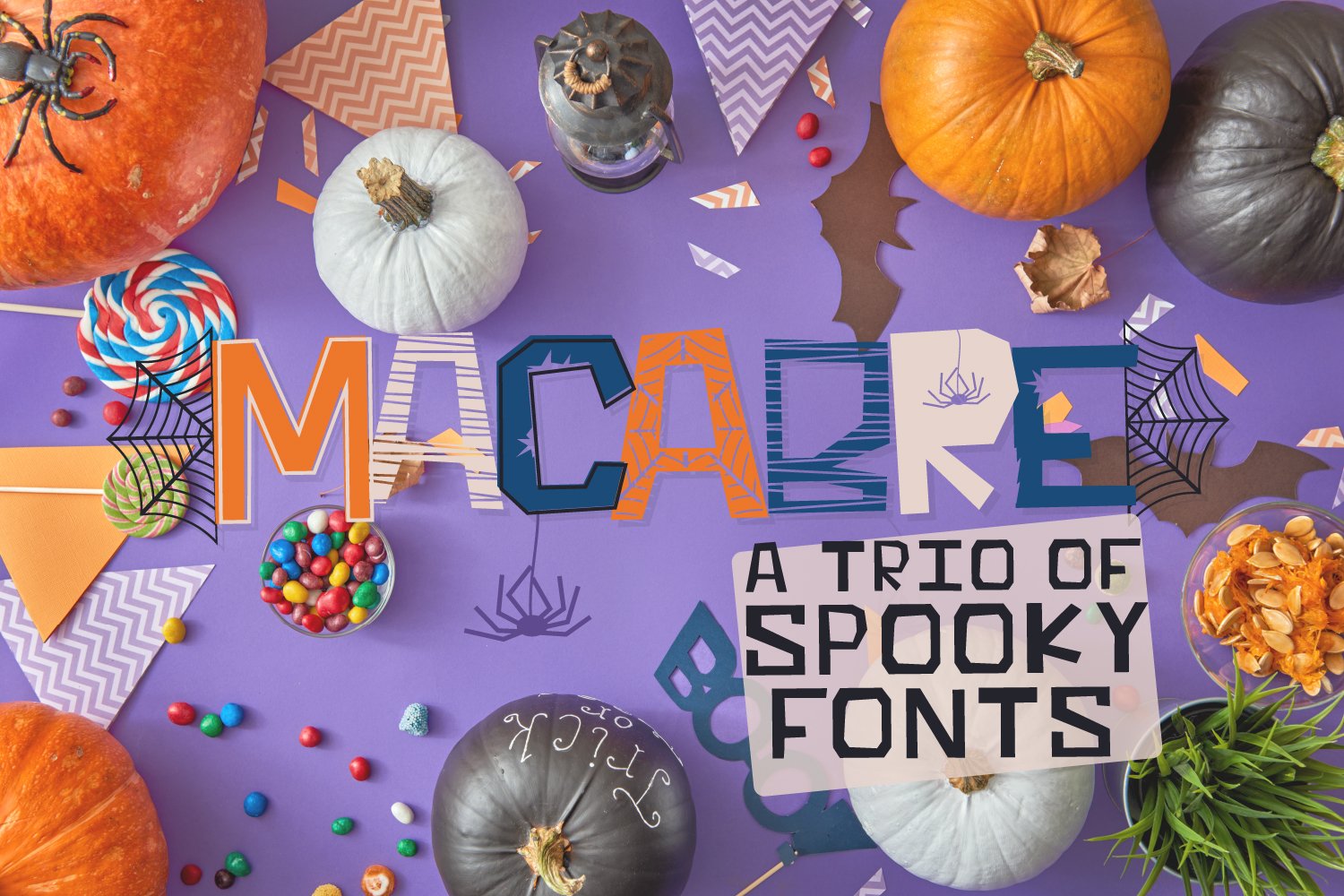 Macabre - A Spooky Font Trio cover image.