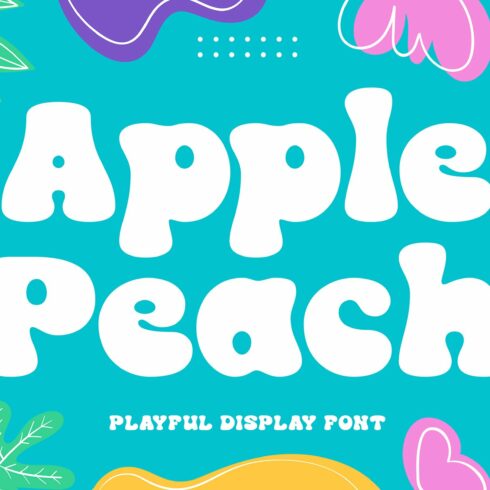 Apple Peach | Playful bubble Font cover image.