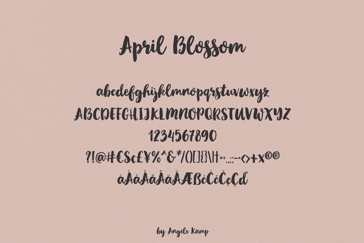 april blossom font 07 901