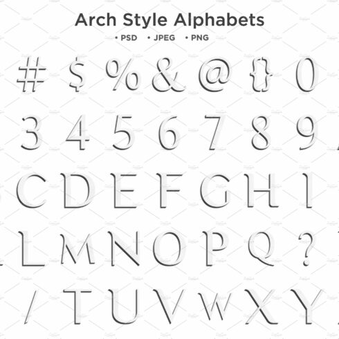 Arch Style Alphabet, abc Typographycover image.