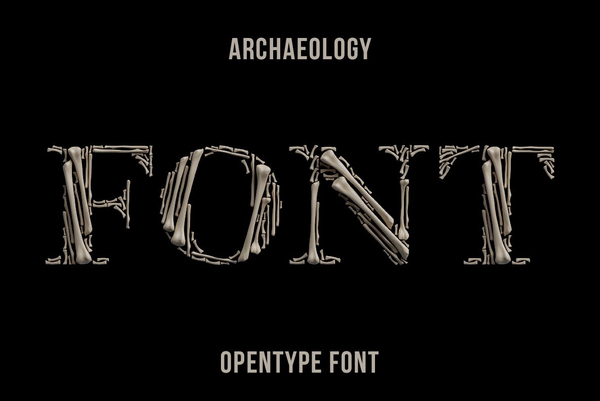 Archaeology Font cover image.