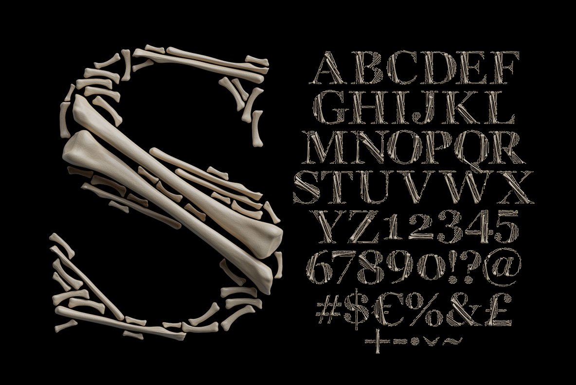 Archaeology Font preview image.