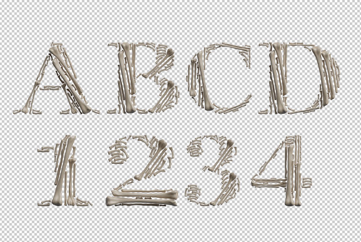 archaeology font bones opentype typeface made by handmade font 9 713