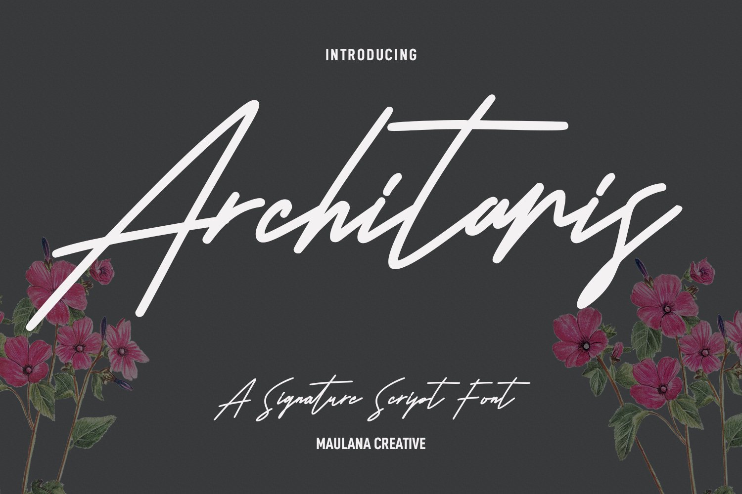 Architaris Signature Font cover image.