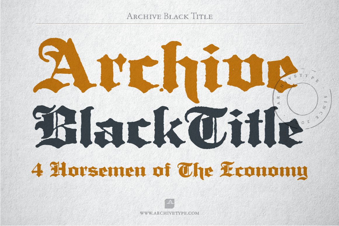 Archive Black Title cover image.