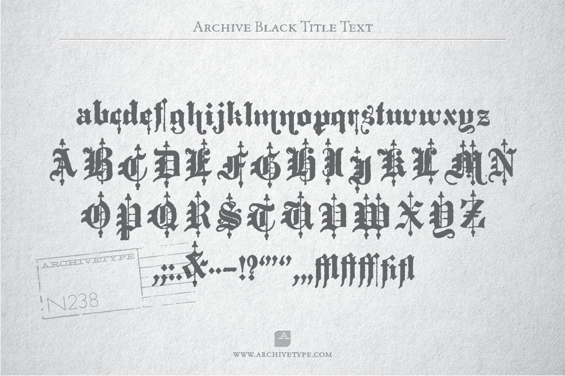archive black title text specimen cm 2 555