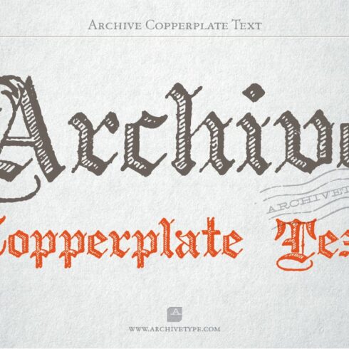 Archive Copperplate Text cover image.