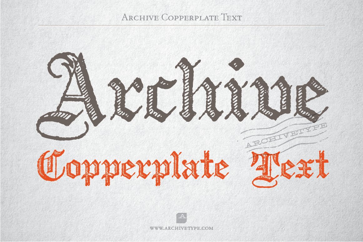 Archive Copperplate Text cover image.