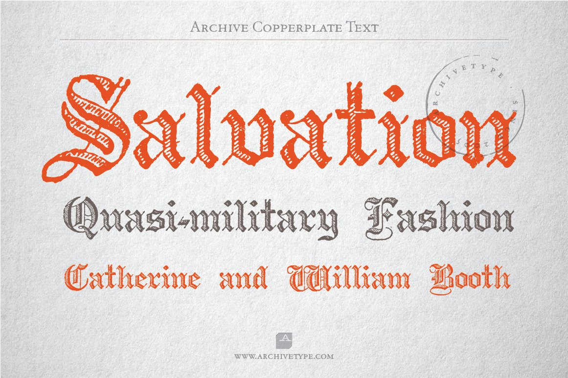 Archive Copperplate Text preview image.