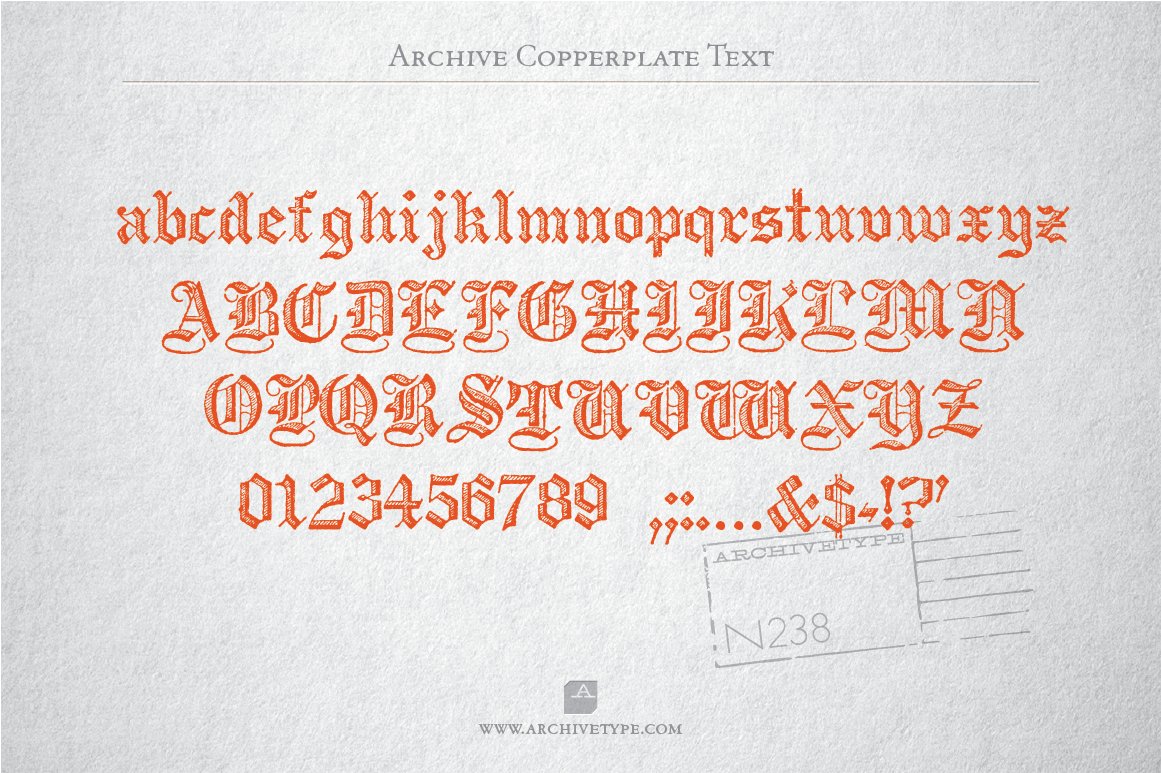 archive copperplate text cm 2 238