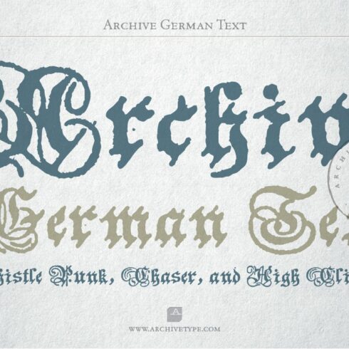 Archive German text cover image.