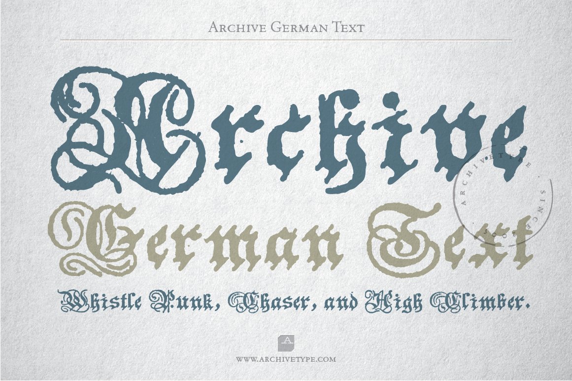 Archive German text cover image.