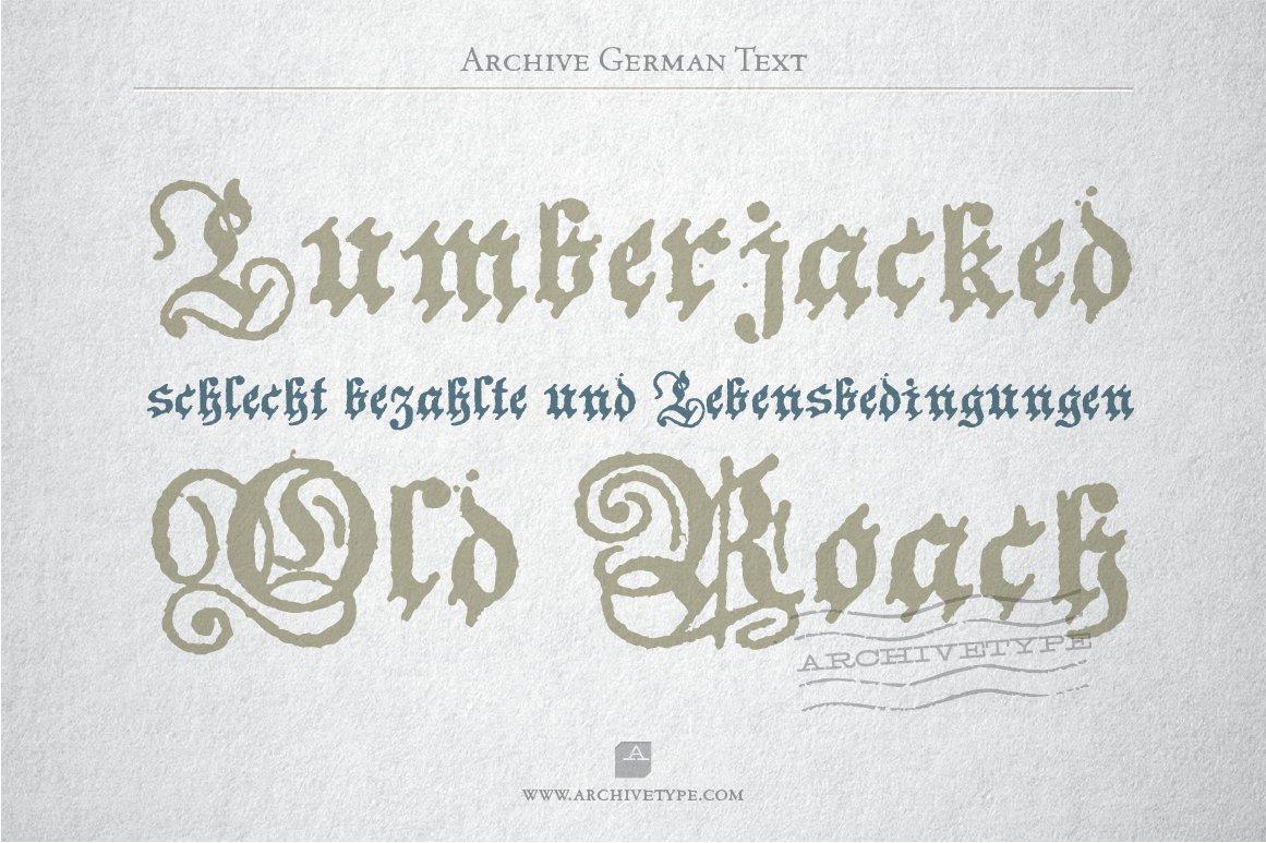 Archive German text preview image.