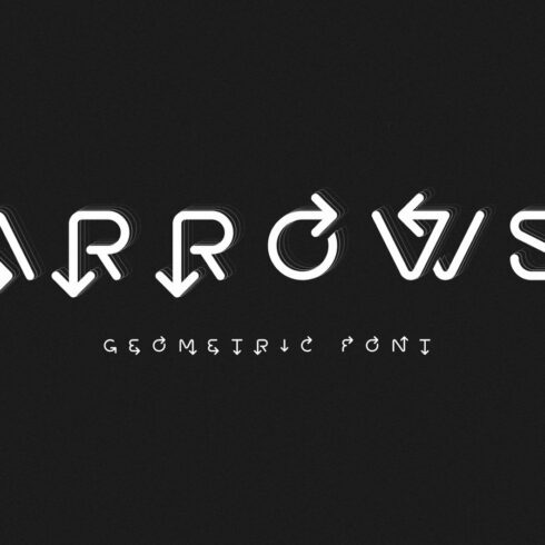 Arrows line font cover image.