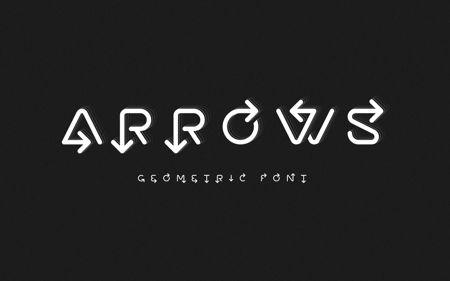Arrows line font cover image.