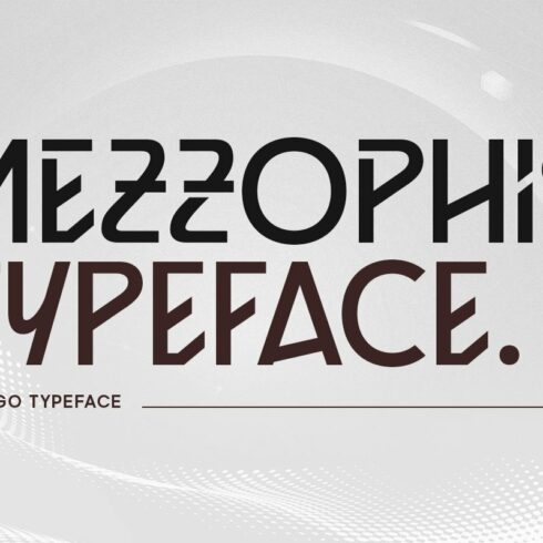 Mezzophis Typeface cover image.