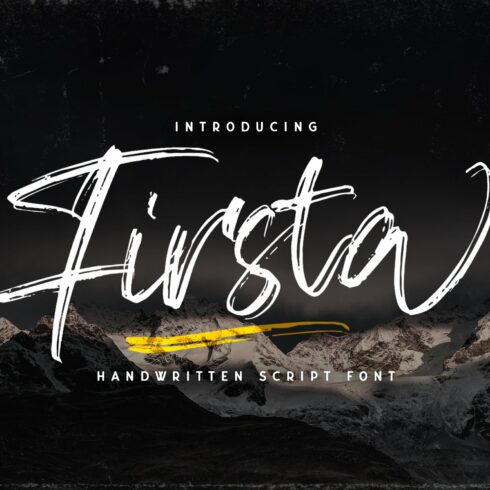 Firsta - Handwritten Font cover image.