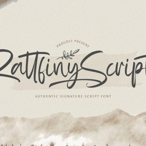 Rattfiny Script - Signature Font cover image.